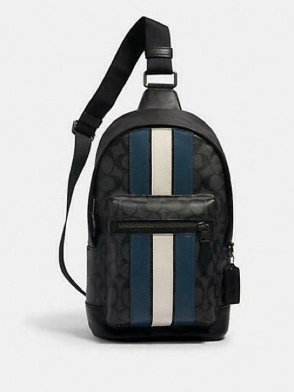 COACH West Pack In Signature Canvas Varsity Leather Unisex Crossbody